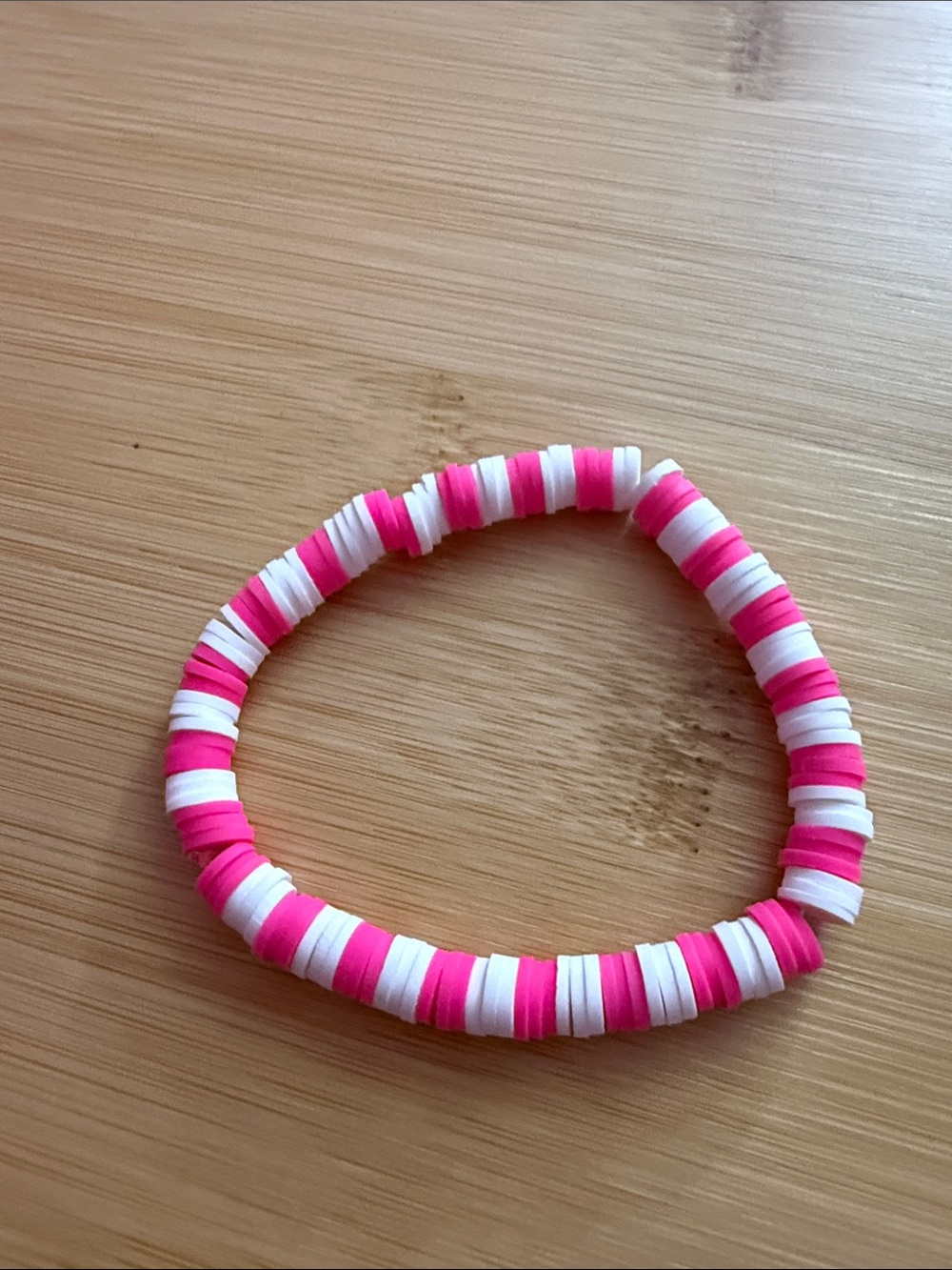 ‼️5/$25‼️  Pink & White Stackable Bead Bracelet - Women’s Fashion Bracelet